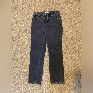 Abercrombie The Ankle Straight Ultra High Rise jeans